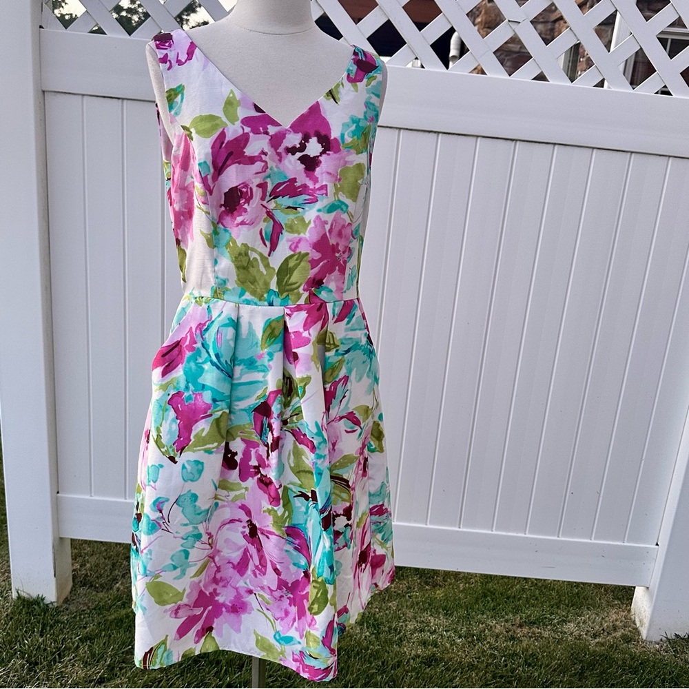 Madison Leigh Floral Sleeveless Dress - Picture 3 of 16